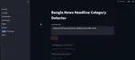 Bangla Article Headline Categorizer App (Pytorch, Streamlit, Node.js)
